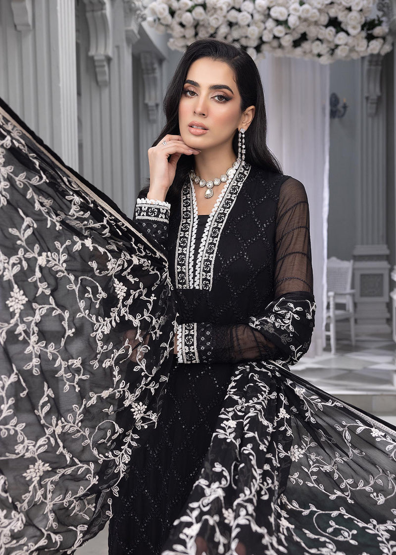 Merakish Luxury Chiffon Volume-7 Unstitched 3-Piece Suit-MLC-V7-XQP3455