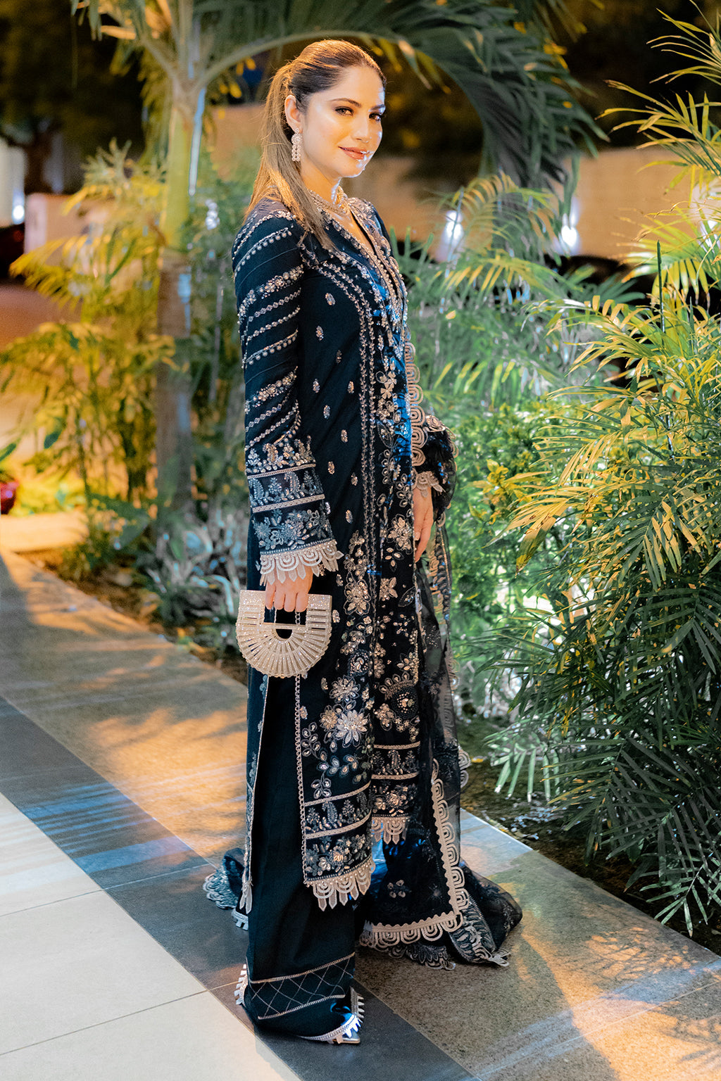 Saad Sheikh Flueire Luxury Volume-2 Unstitched 3-Piece Suit-SSF-V2-1128-BELLE