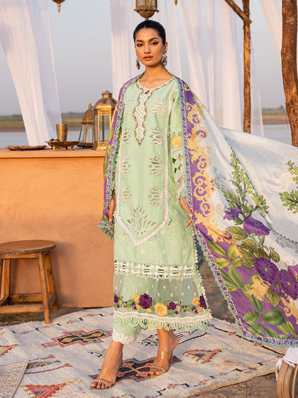 Parishay Janan Luxury Lawn Volume-2 Unstitched 3-Piece Suit - JL-S24V2-04