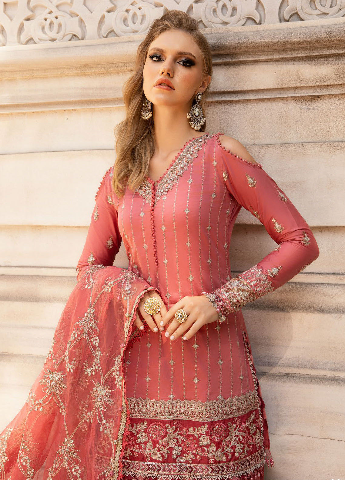 Maria-B Luxury Sateen Unstitched 3-Piece Suit - MBS-D9