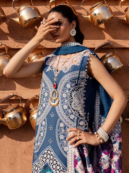 Parishay Janan Luxury Lawn Volume-2 Unstitched 3-Piece Suit - JL-S24V2-07