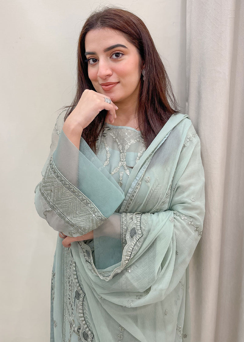 Merakish Luxury Chiffon Volume-4 Unstitched 3-Piece Suit-MLC-V4-RTY3649