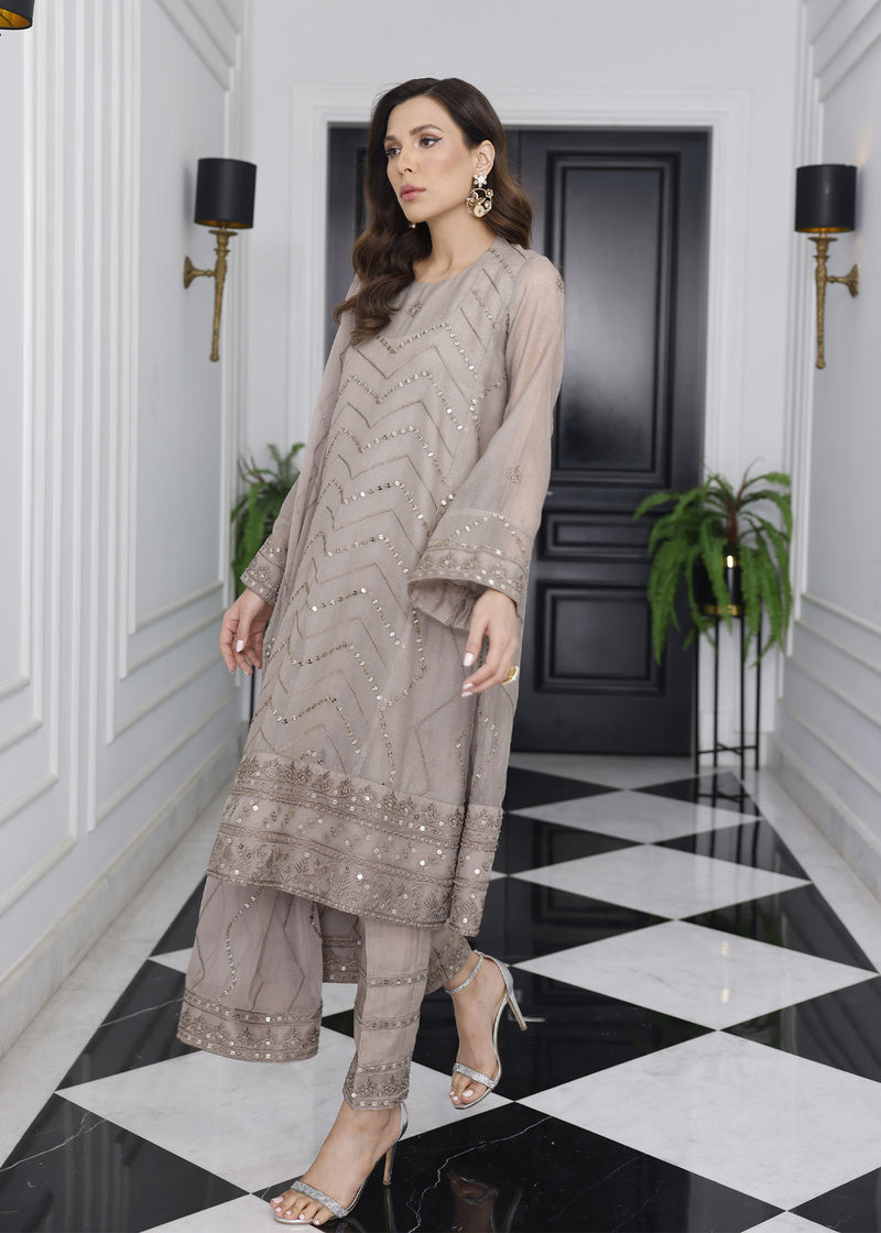 Merakish Luxury Chiffon Volume-11 Unstitched 3-Piece Suit-MLC-V11-VBR1357