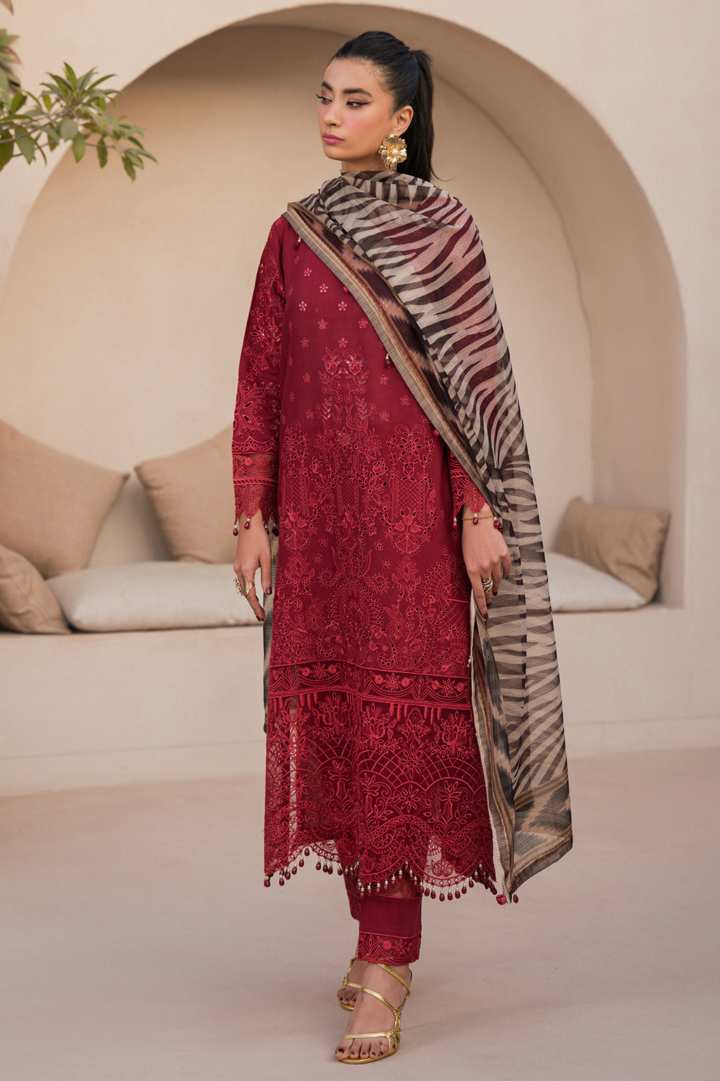 Neeshay Symphony Lawn Unstitched 3-Piece Suit - CADENCE