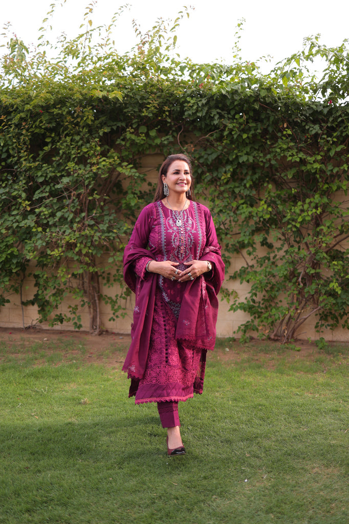 Florent Luxury Lawn Unstitched 3-Piece Suit FLL-4B