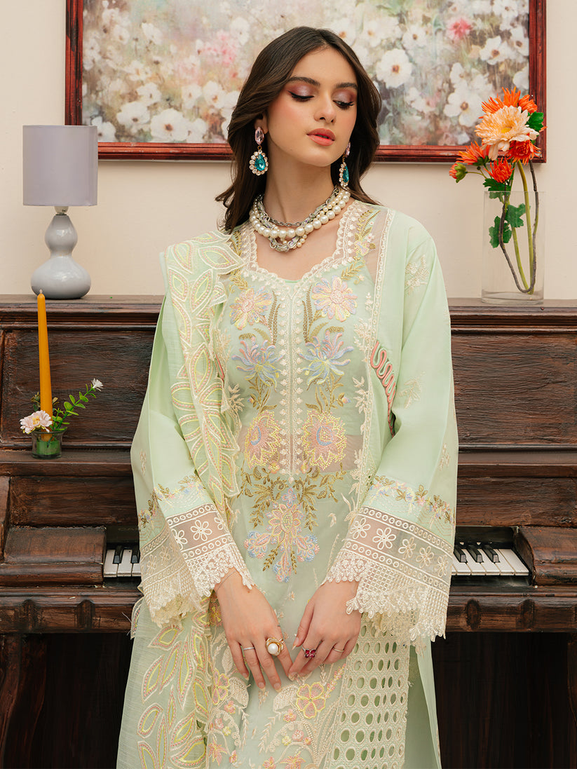 Mahnur Allenura Luxury Lawn Unstitched 3-Piece Suit - ALL-S24V3-CAROLINE