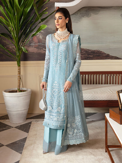 Gulaal Embroidered Chiffon Volume 2 '23 Unstitched 4-Piece Suit - GL-EC-23V1-05-CALYPSO