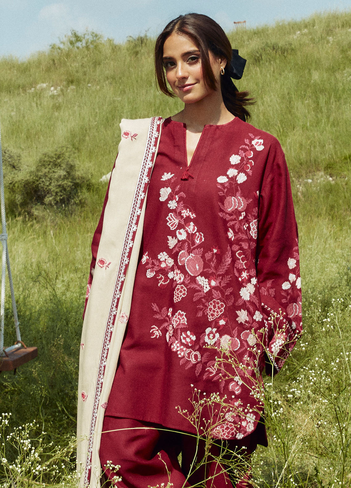 Coco Luxury Winter by Zara Shahjahan Unstitched 3-Piece Suit - CW-ZS-7A