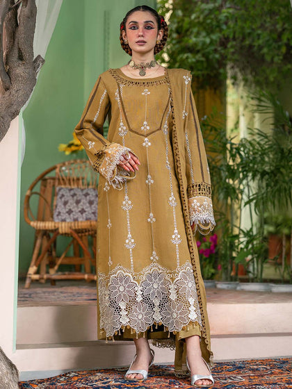 Parishay Dastak Karandi Lawn Unstitched 3-Piece Suit - DTK-S24V1-08