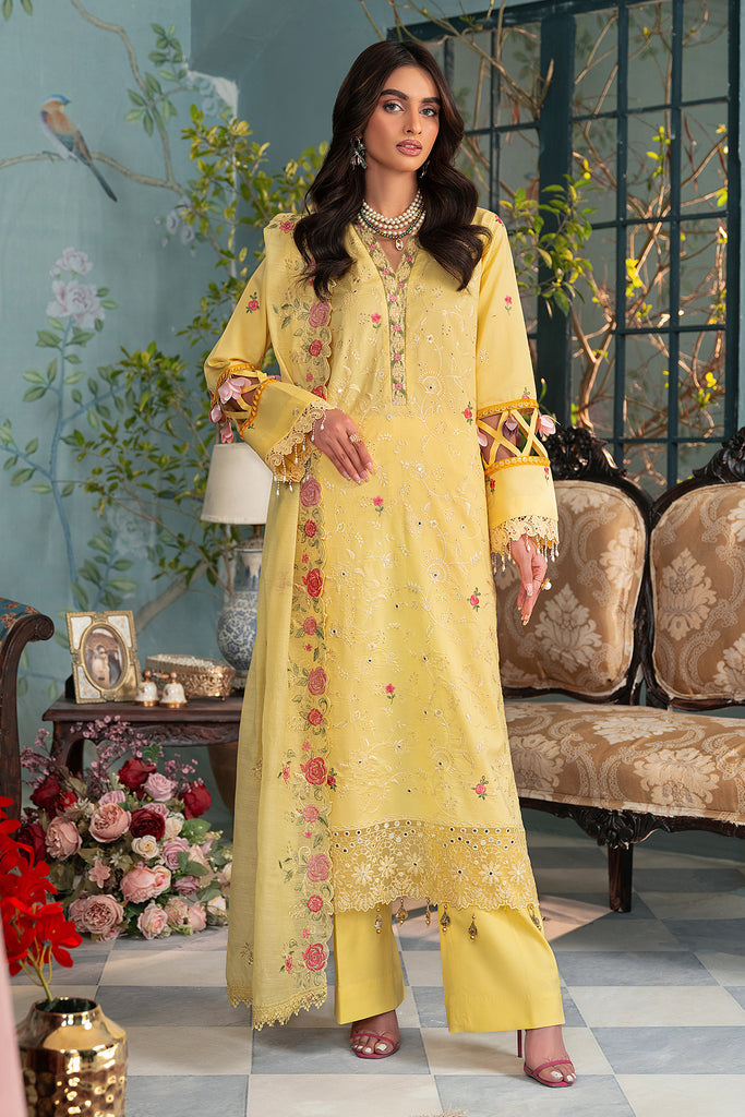 RajBari Premium Chikankari Edition Unstitched 3-Piece Suit - RCK-12