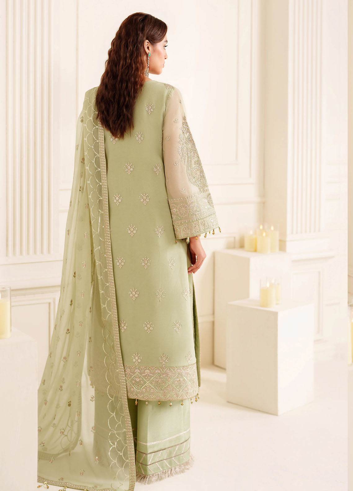 Alizeh Dua Luxury Chiffon Unstitched 3-Piece Suit - ADC-02-REET