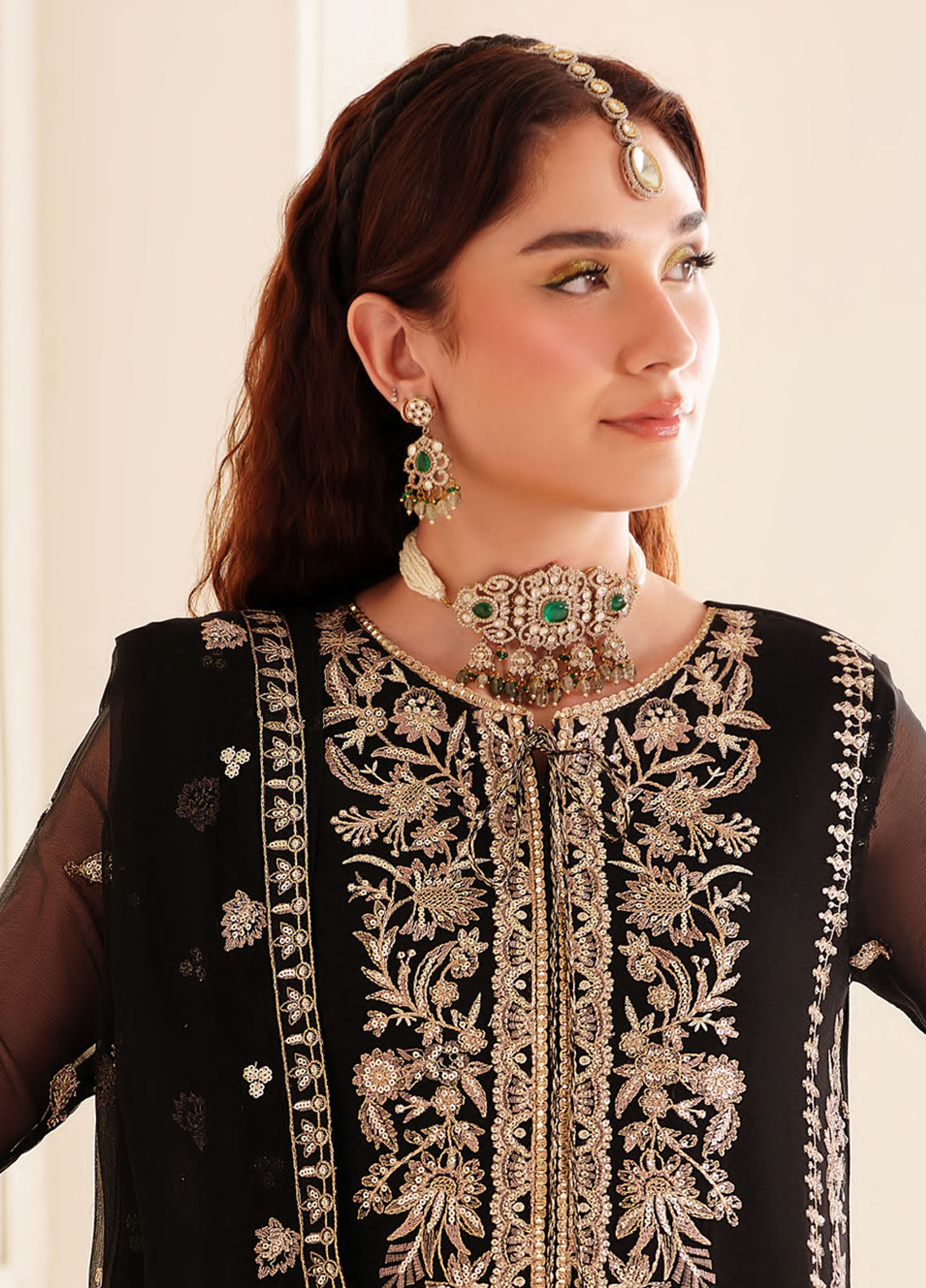 Alizeh Dua Luxury Chiffon Unstitched 3-Piece Suit - ADC-03-SOHA