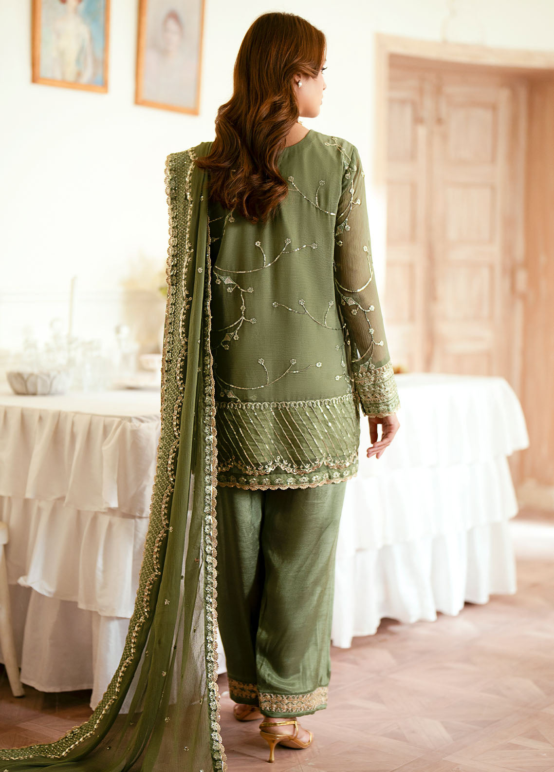 Sahane Elinor Chiffon Unstitched 3-Piece Suit - SC-EL-1801-VIANNA