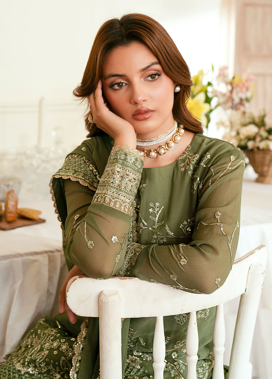 Sahane Elinor Chiffon Unstitched 3-Piece Suit - SC-EL-1801-VIANNA