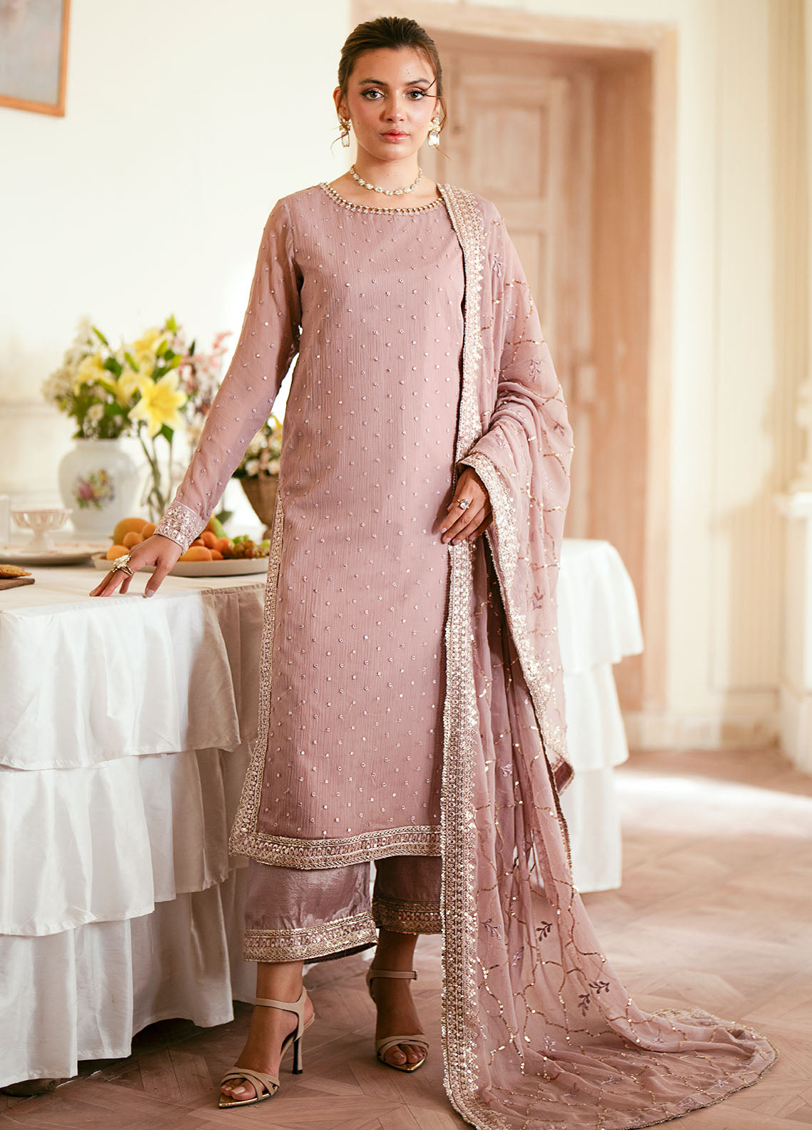 Sahane Elinor Chiffon Unstitched 3-Piece Suit - SC-EL-1802-ELORA