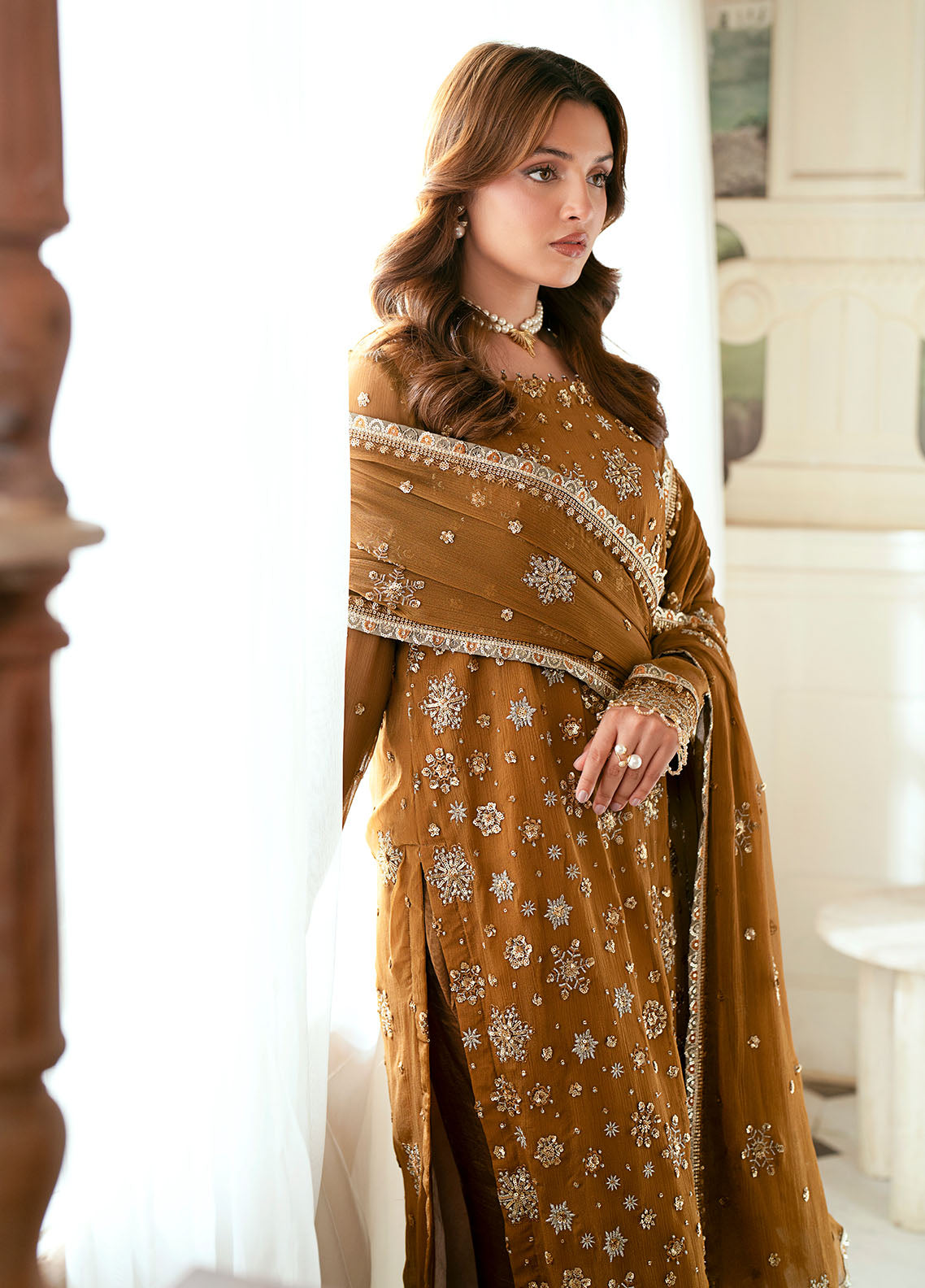 Sahane Elinor Chiffon Unstitched 3-Piece Suit - SC-EL-1805-MIRELLA