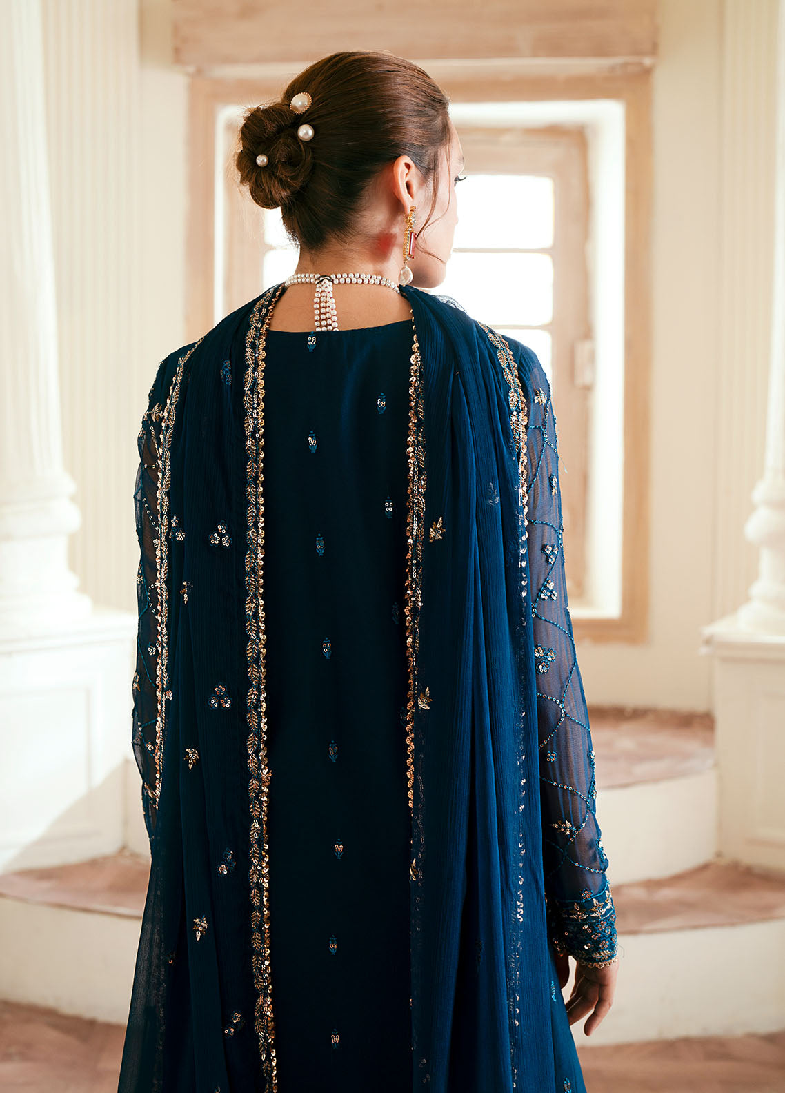 Sahane Elinor Chiffon Unstitched 3-Piece Suit - SC-EL-1807-MEGEVE