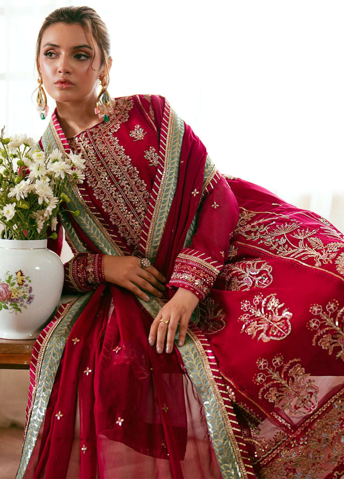 Sahane Elinor Chiffon Unstitched 3-Piece Suit - SC-EL-1808-DAPHNE