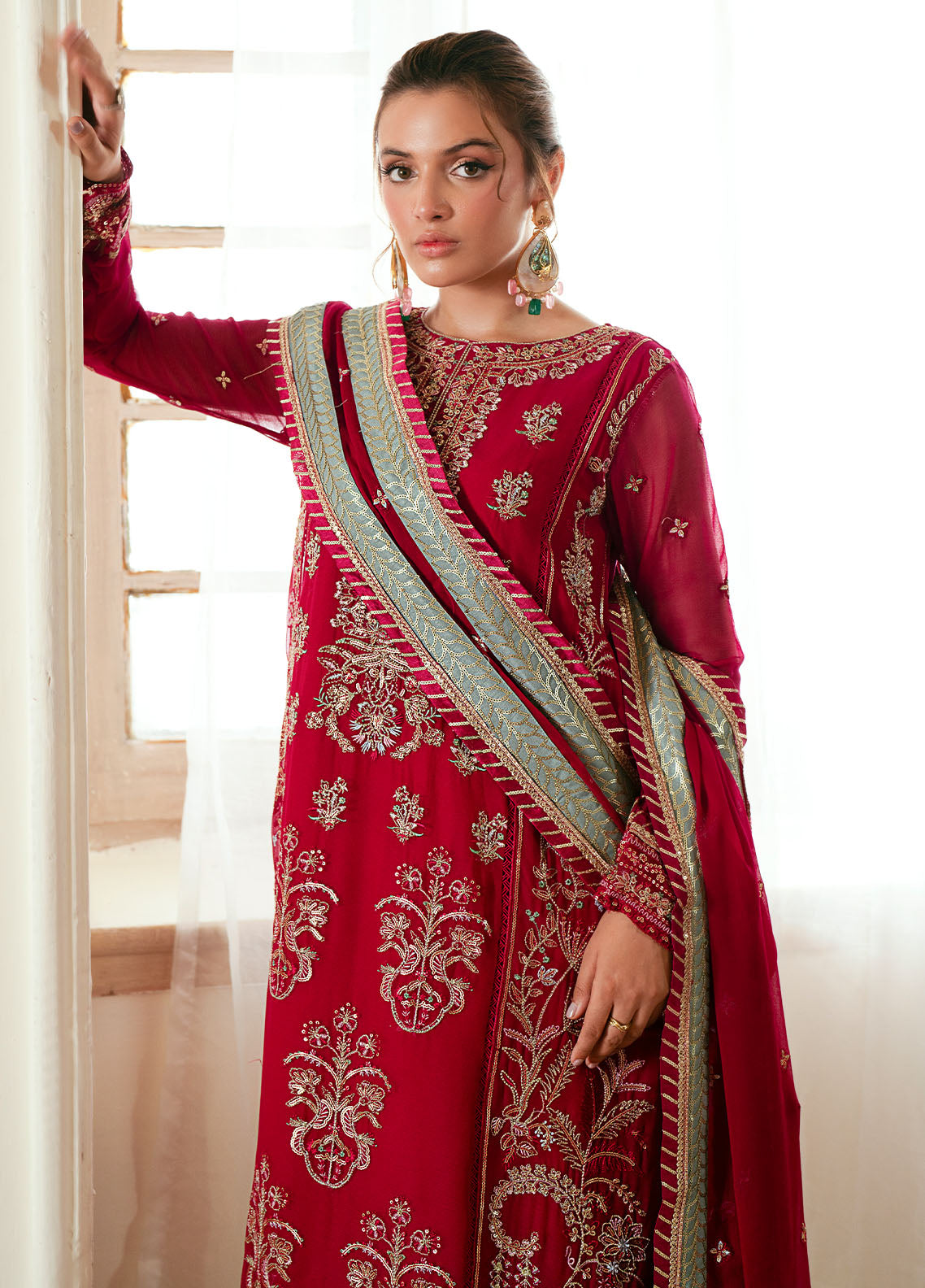 Sahane Elinor Chiffon Unstitched 3-Piece Suit - SC-EL-1808-DAPHNE