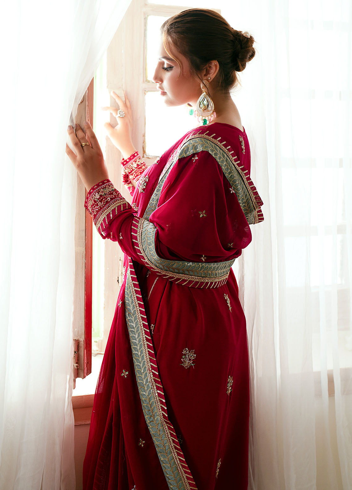 Sahane Elinor Chiffon Unstitched 3-Piece Suit - SC-EL-1808-DAPHNE