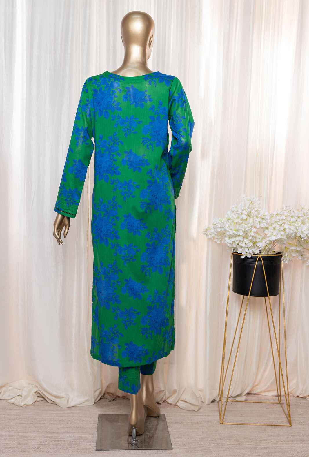 HZ Floral Vibes Co-Ords Printed Lawn Unstitched 2-Piece Suit - FVC-1009