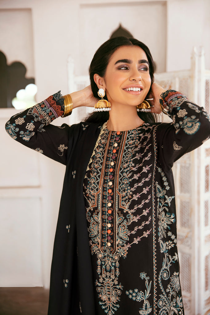 Florent Afsanay Luxury Chikankari Khaddar Unstitched 3-Piece Suit FAK-2A