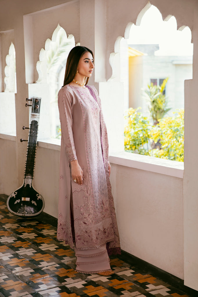 Florent Afsanay Luxury Chikankari Khaddar Unstitched 3-Piece Suit FAK-4A