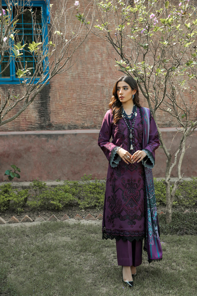 Florent Meeras Premium Khaddar Unstitched 3-Piece Suit FMK-2A