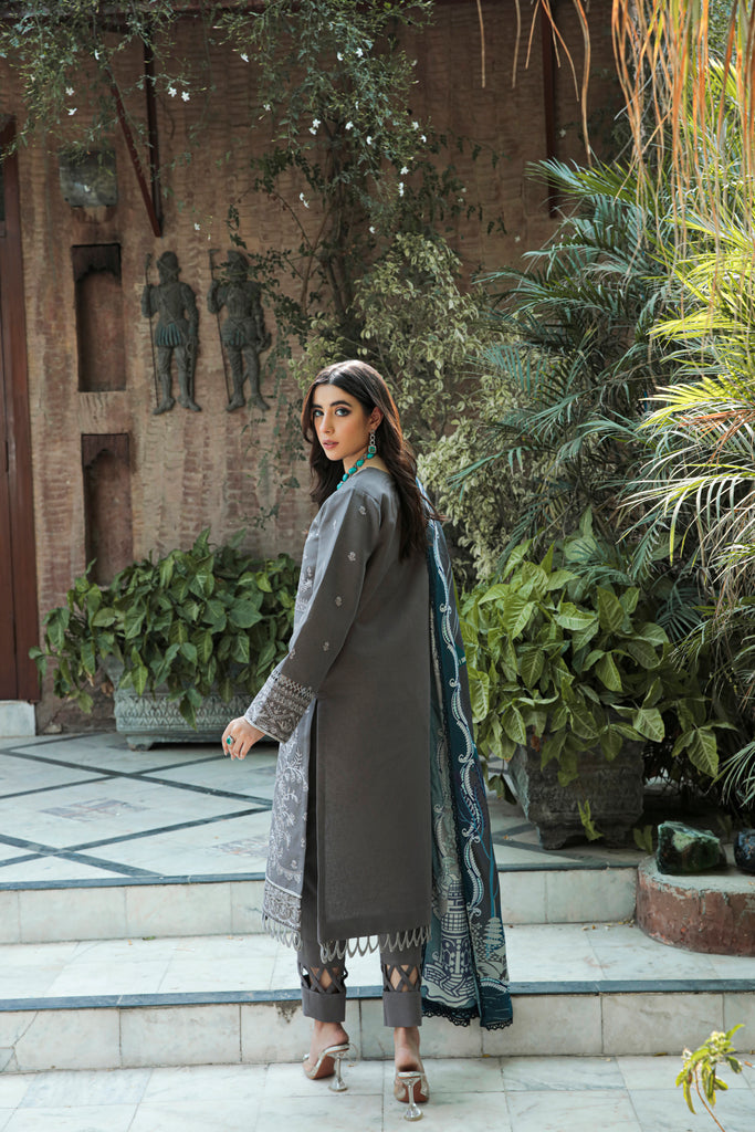 Florent Meeras Premium Khaddar Unstitched 3-Piece Suit FMK-7B