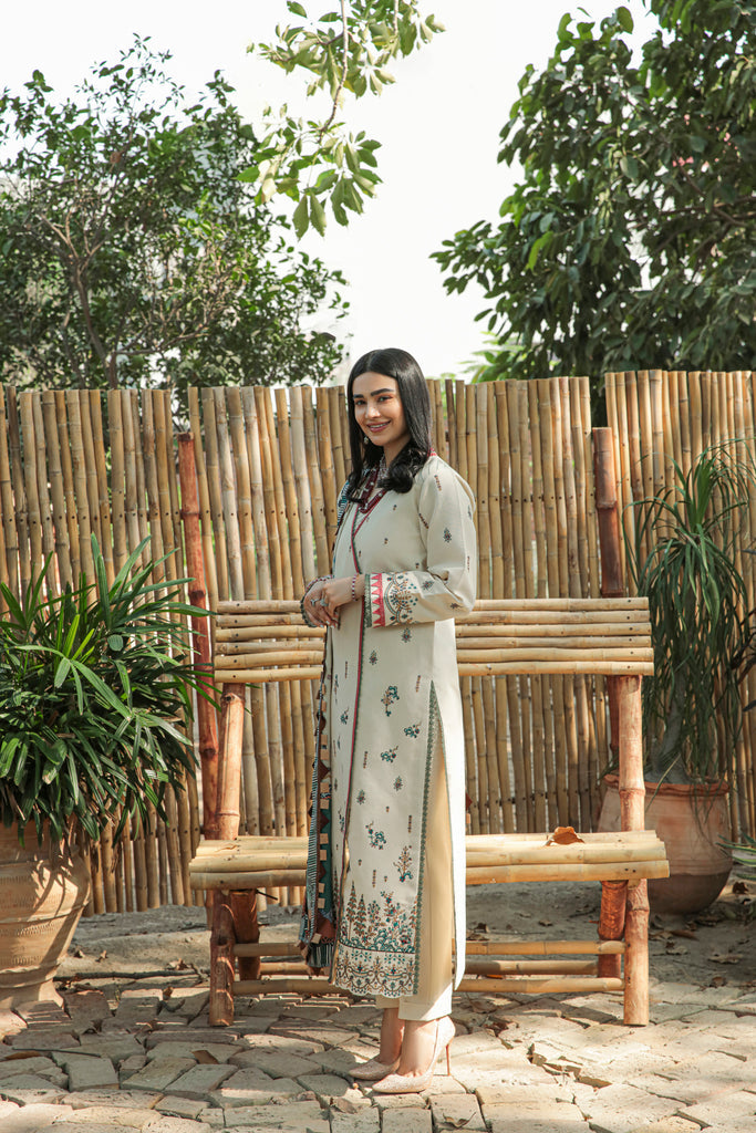 Florent Meeras Premium Khaddar Unstitched 3-Piece Suit FMK-5A