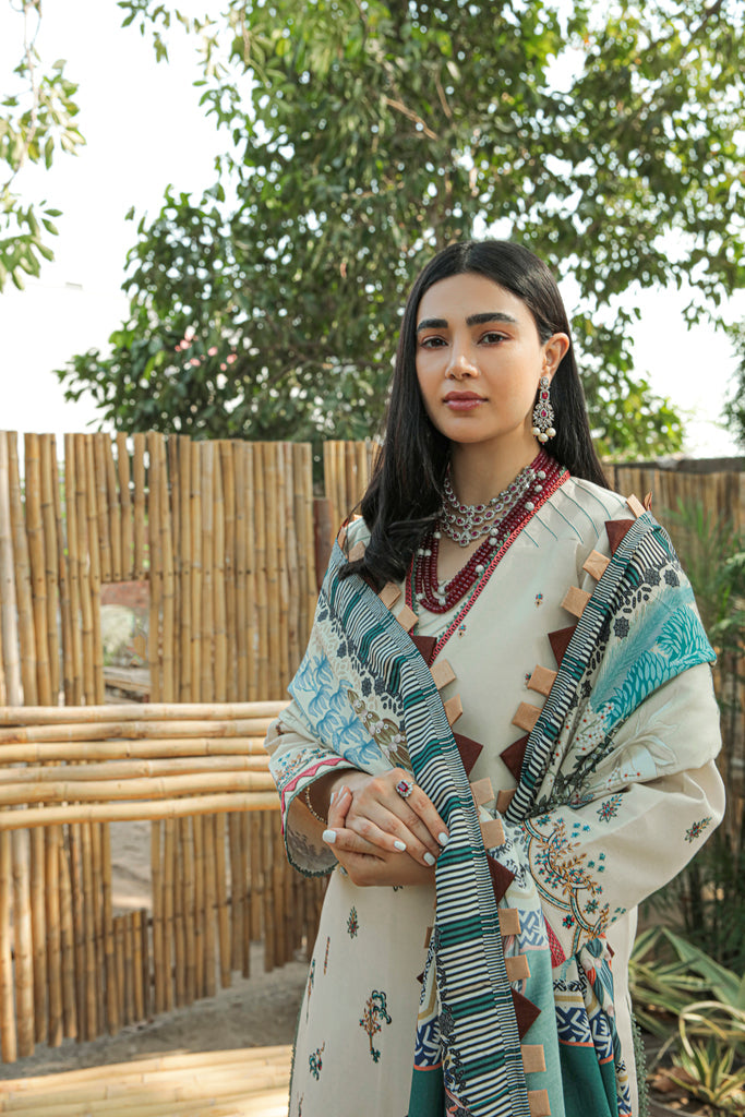 Florent Meeras Premium Khaddar Unstitched 3-Piece Suit FMK-5A