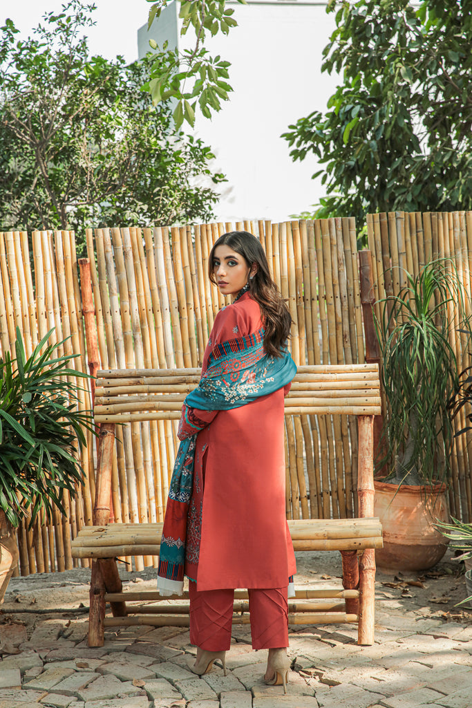 Florent Meeras Premium Khaddar Unstitched 3-Piece Suit FMK-5B