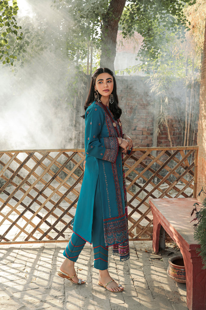Florent Meeras Premium Khaddar Unstitched 3-Piece Suit FMK-8B