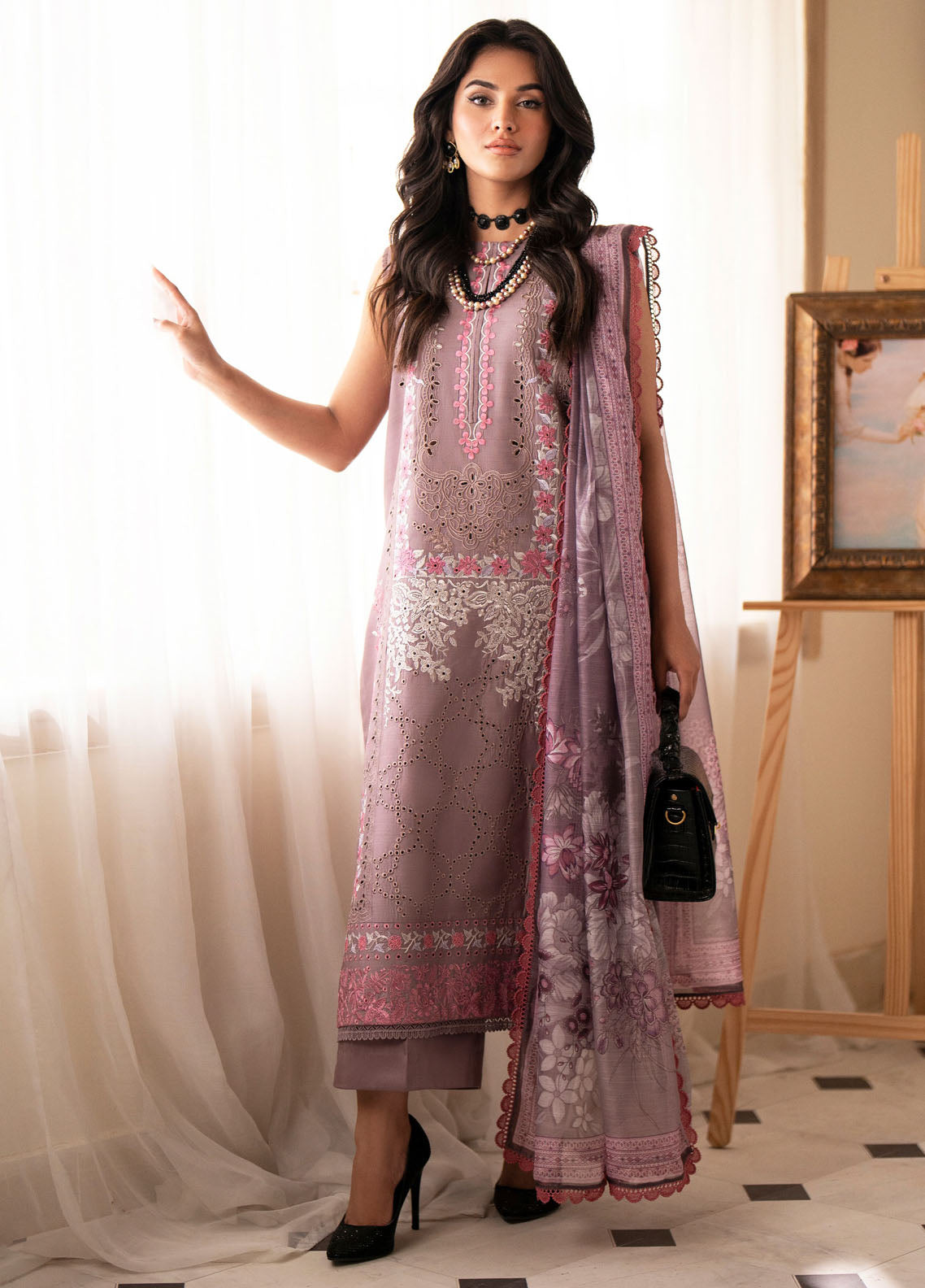 Saad Sheikh Lumiere Luxury Silk Edition Unstitched 3-Piece Suit - SSLS-01-CELESTIAL
