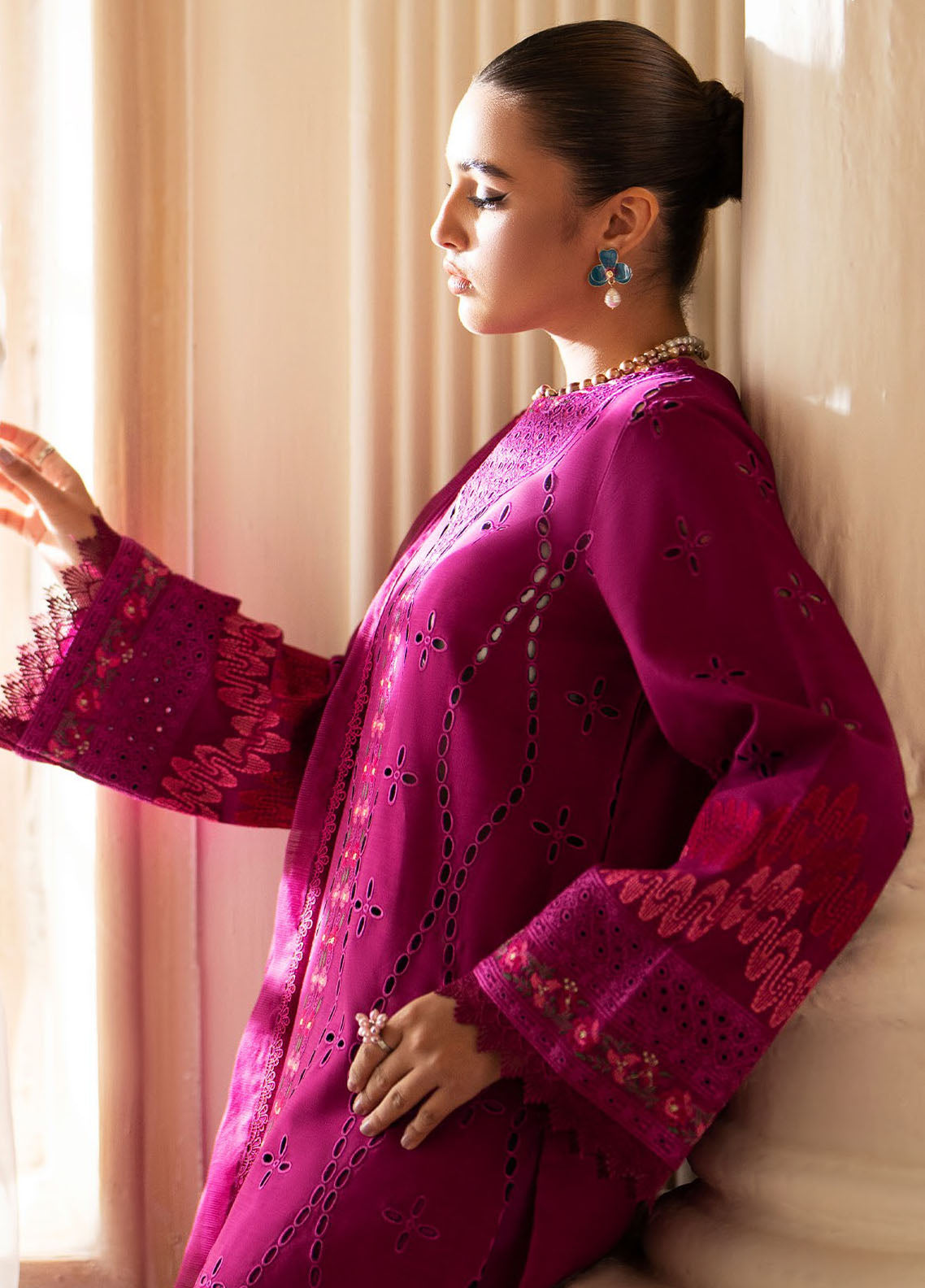 Saad Sheikh Lumiere Luxury Silk Edition Unstitched 3-Piece Suit - SSLS-04-ARCILLA