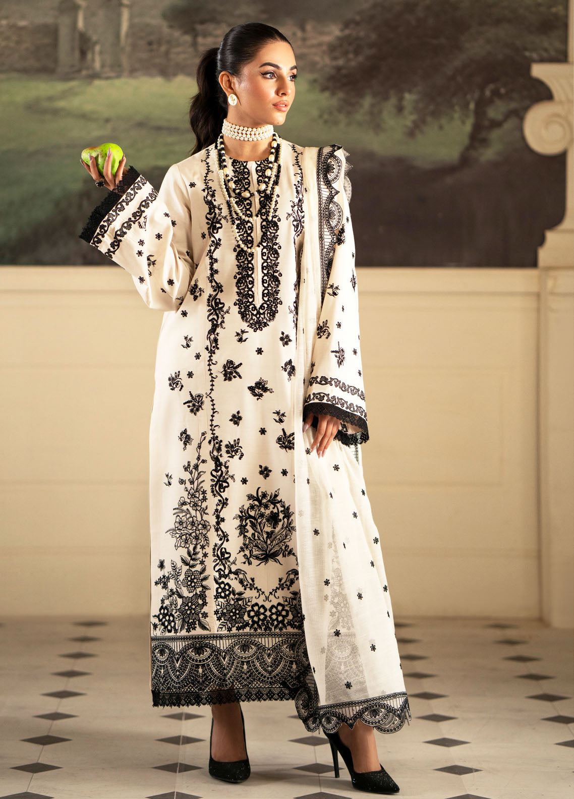 Saad Sheikh Lumiere Luxury Silk Edition Unstitched 3-Piece Suit - SSLS-05-STELLAIRE