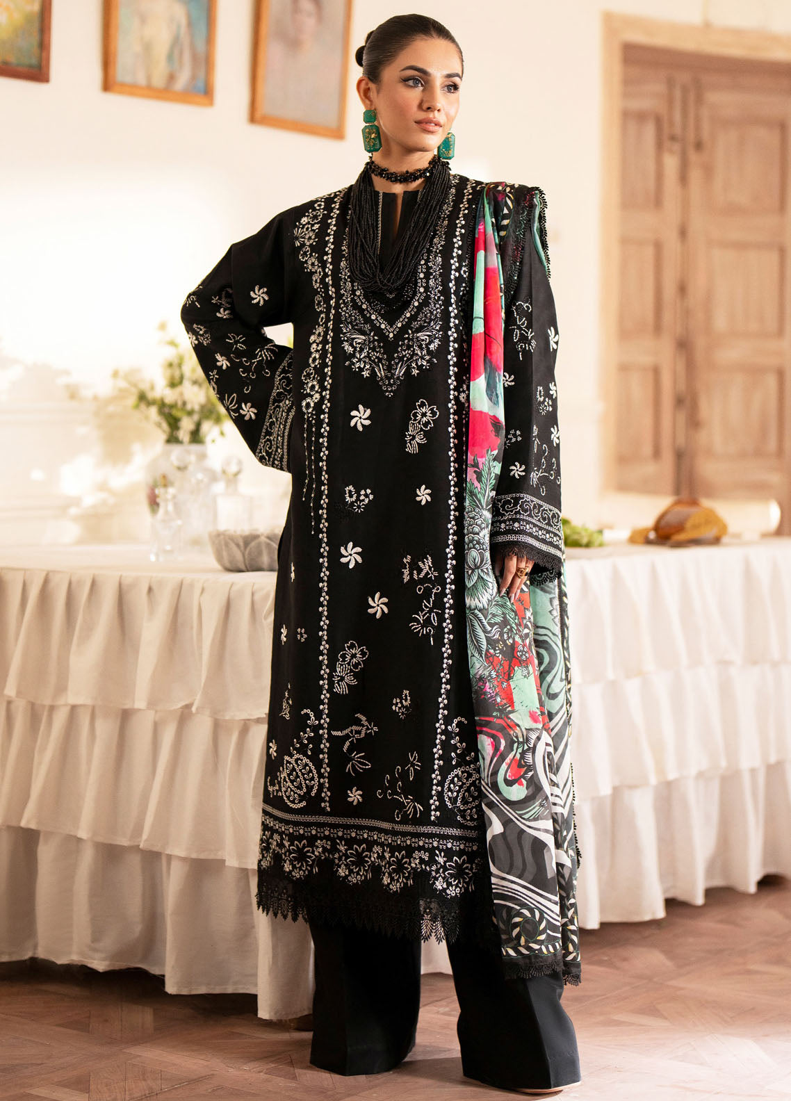 Saad Sheikh Lumiere Luxury Silk Edition Unstitched 3-Piece Suit - SSLS-06-SIENA