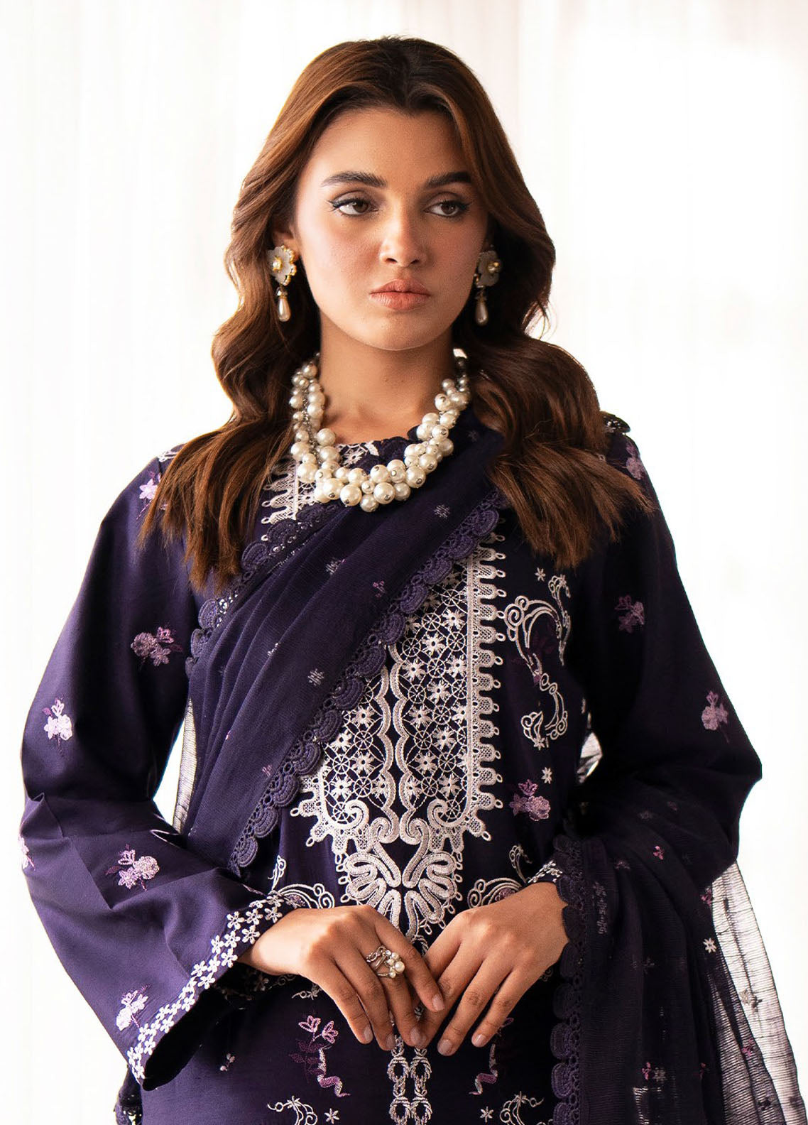Saad Sheikh Lumiere Luxury Silk Edition Unstitched 3-Piece Suit - SSLS-09-RUBI