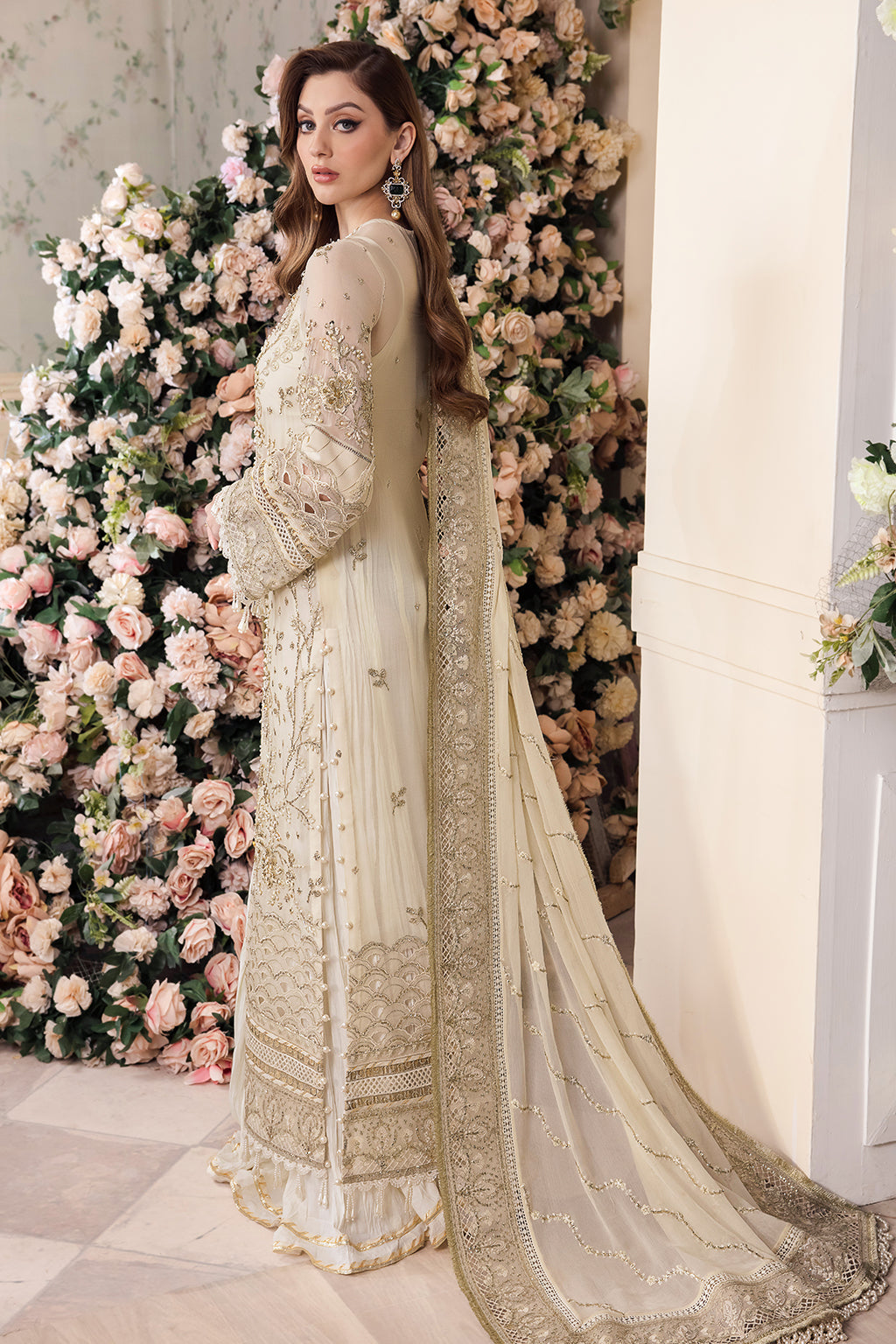 Saad Sheikh Panache Luxury Chiffon Unstitched 4-Piece Suit-SSP-LC-1101-NOOR-E-JAAN