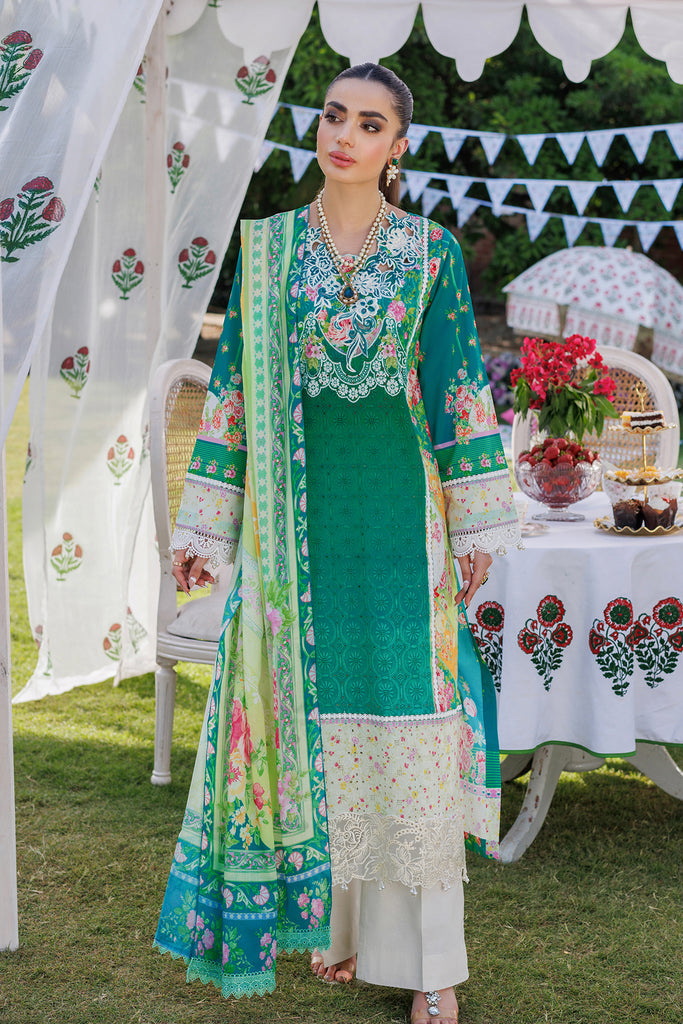 RajBari Exclusive Printkari Lawn Unstitched 3-Piece Suit - RPL-2A