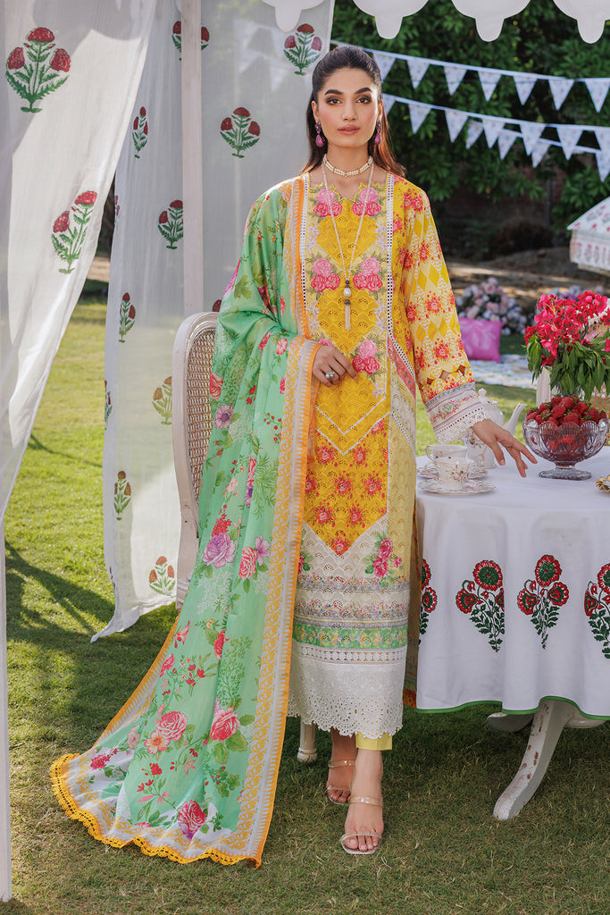 RajBari Exclusive Printkari Lawn Unstitched 3-Piece Suit - RPL-1A