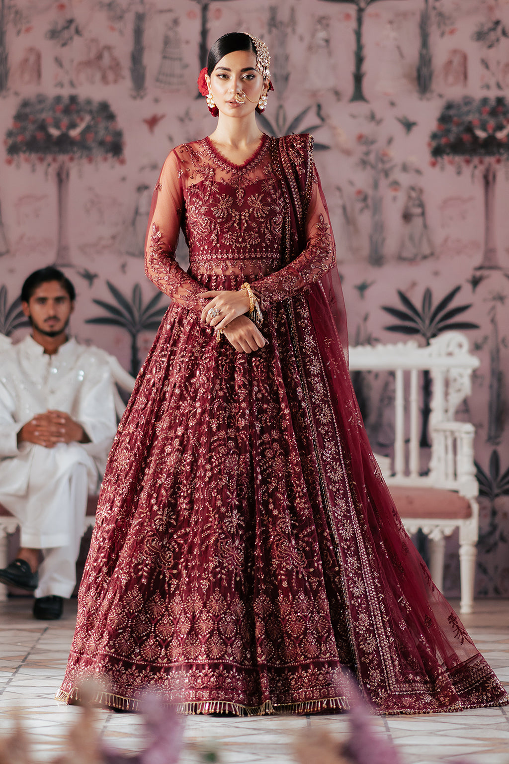 Saad Sheikh Silsila Luxury Festive Unstitched 4-piece Suit - SSS-LF24-1286-Elaila