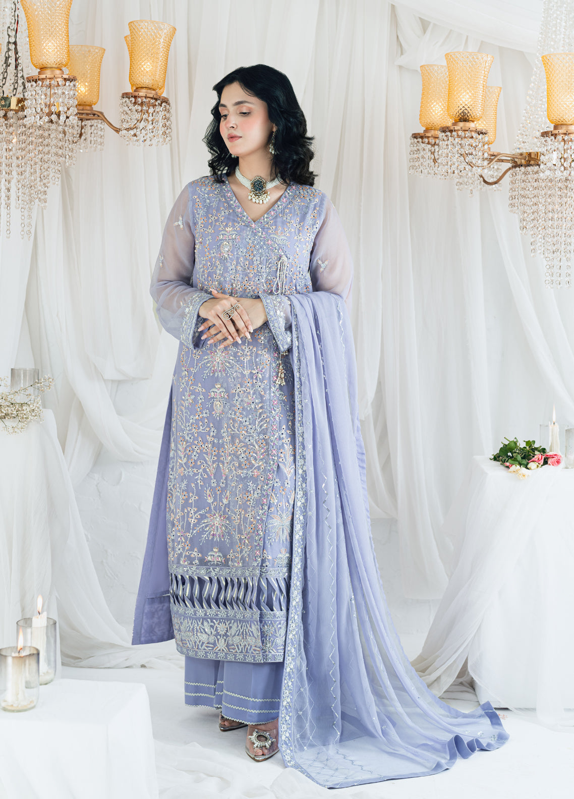 Shamooz Maahi Chiffon Formals Unstitched 3-Piece Suit - SM-CF-02-KHUSHBOO