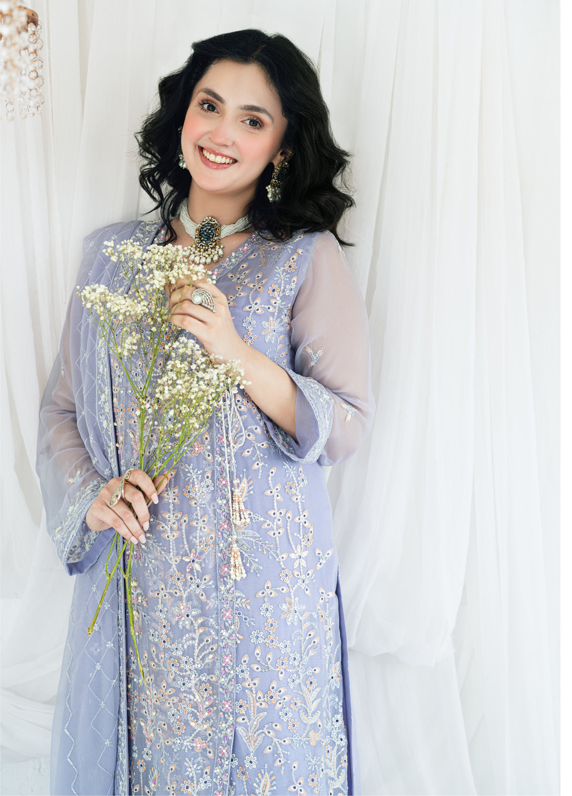 Shamooz Maahi Chiffon Formals Unstitched 3-Piece Suit - SM-CF-02-KHUSHBOO