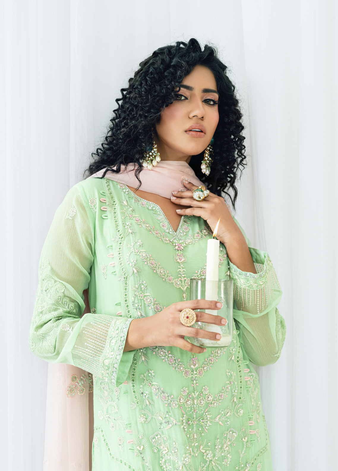 Shamooz Maahi Chiffon Formals Unstitched 3-Piece Suit - SM-CF-06-ANAA