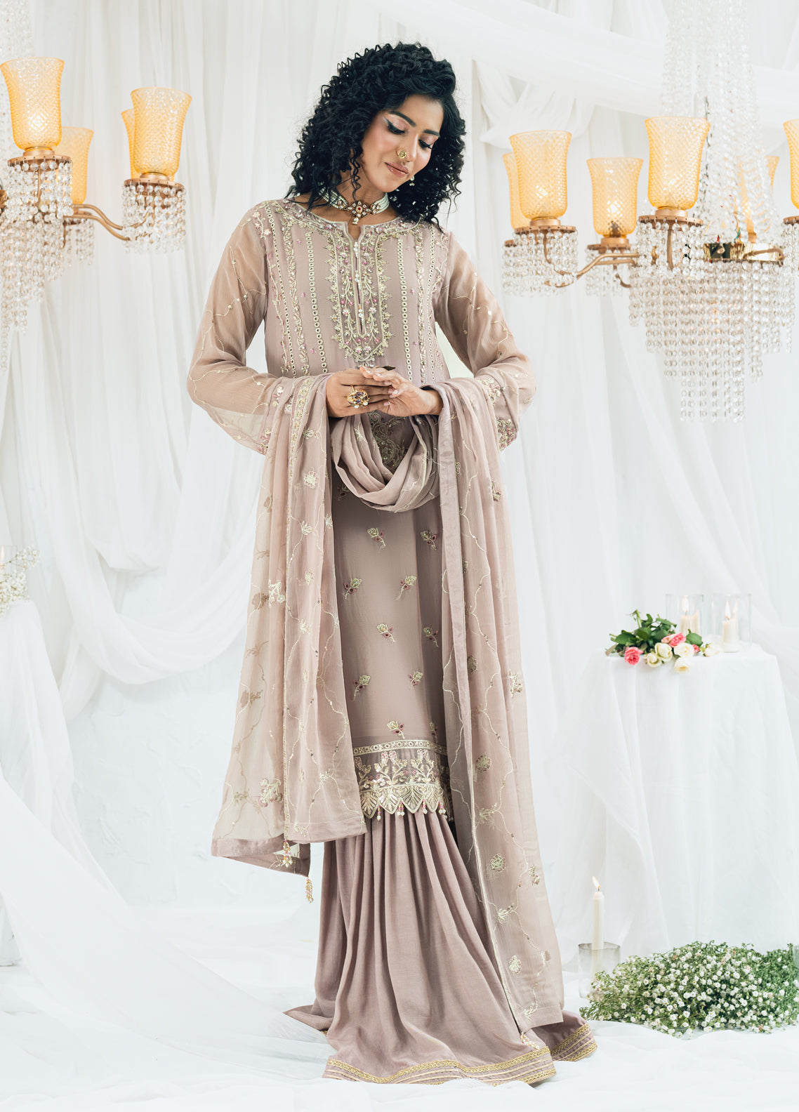 Shamooz Maahi Chiffon Formals Unstitched 3-Piece Suit - SM-CF-04-CHAANDA