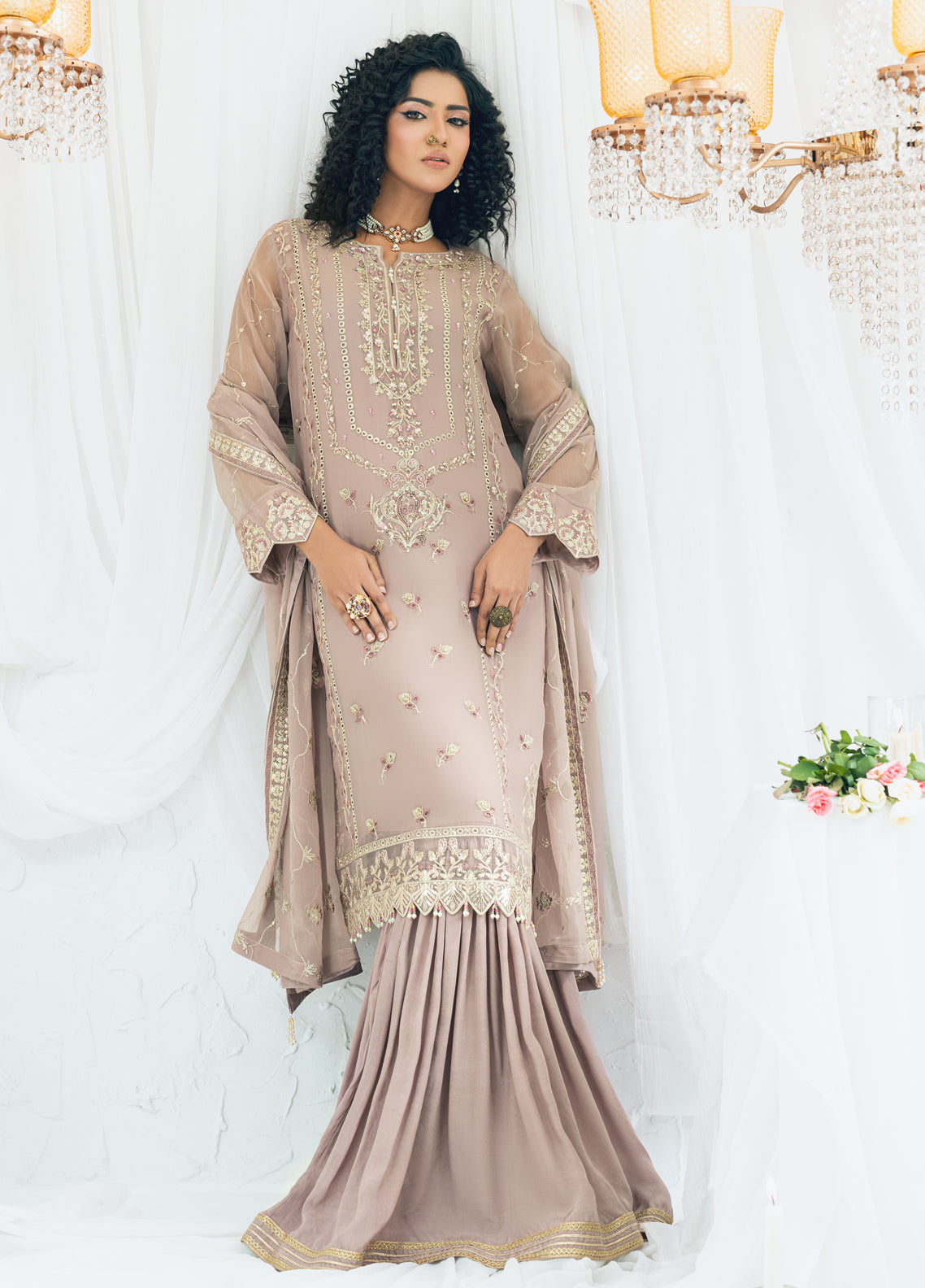 Shamooz Maahi Chiffon Formals Unstitched 3-Piece Suit - SM-CF-04-CHAANDA