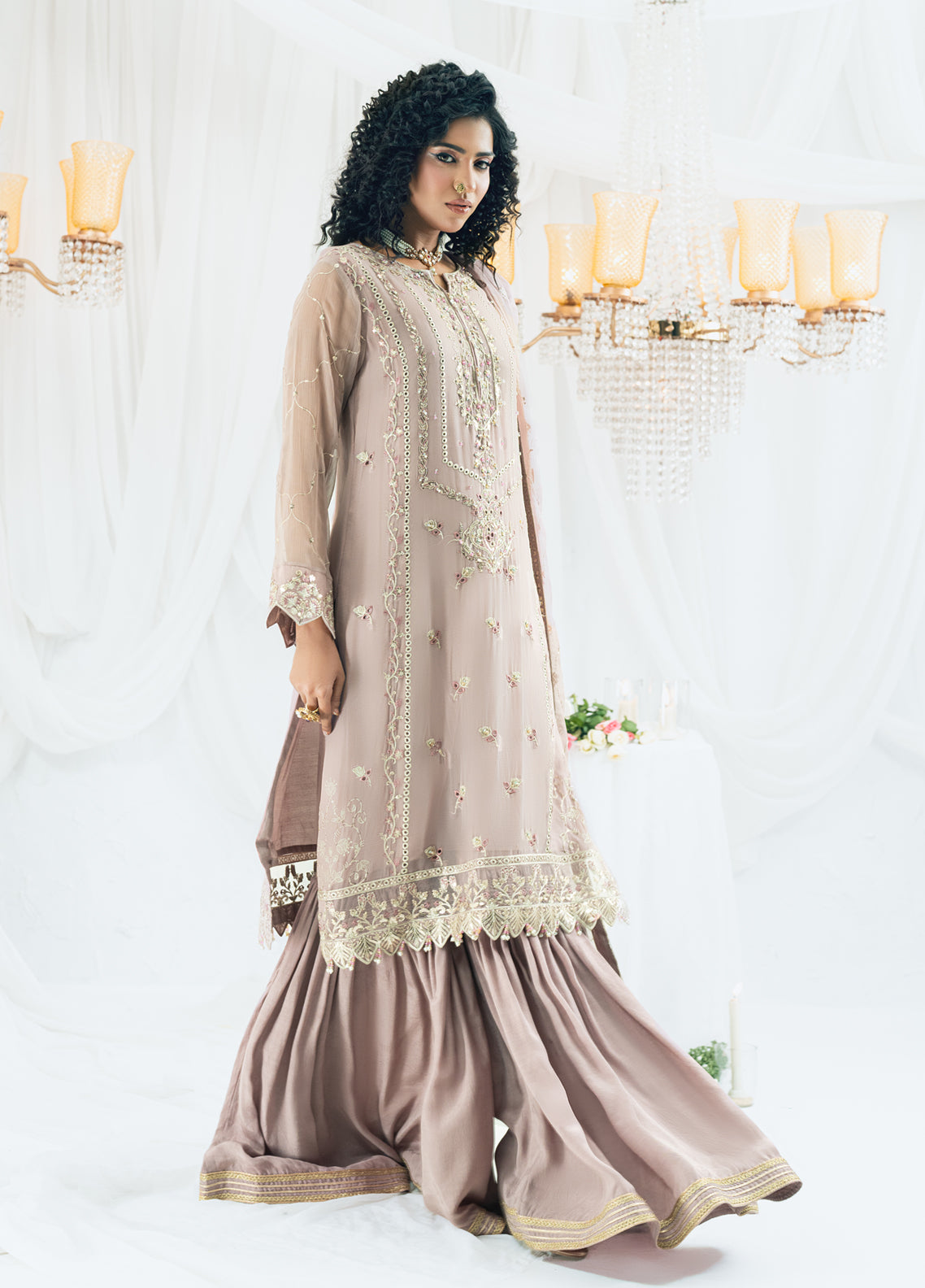 Shamooz Maahi Chiffon Formals Unstitched 3-Piece Suit - SM-CF-04-CHAANDA