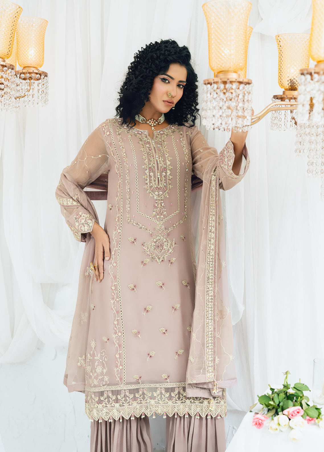 Shamooz Maahi Chiffon Formals Unstitched 3-Piece Suit - SM-CF-04-CHAANDA