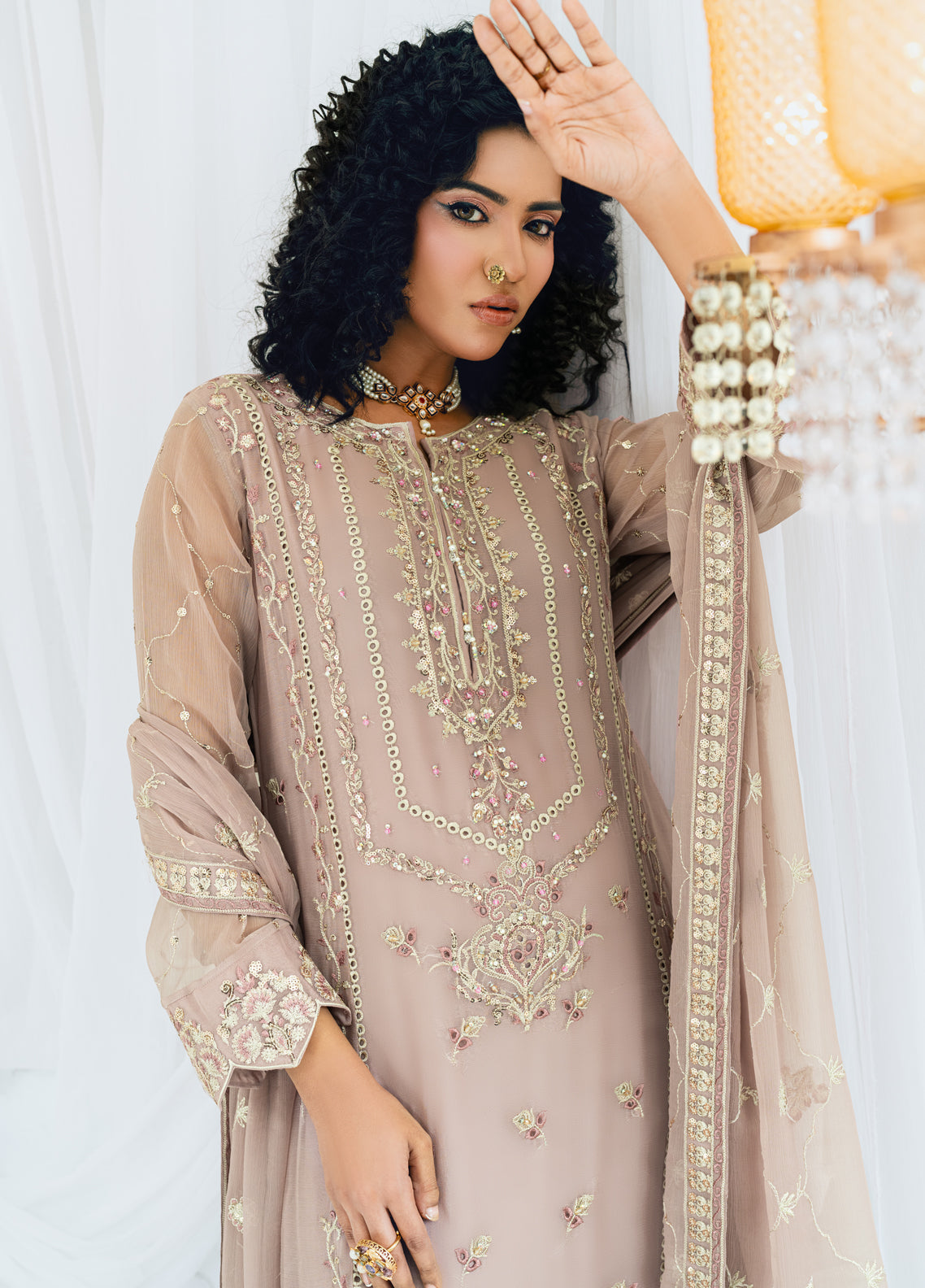 Shamooz Maahi Chiffon Formals Unstitched 3-Piece Suit - SM-CF-04-CHAANDA